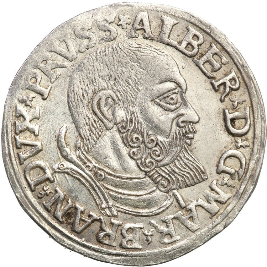 Prusy Książęce. Albrecht Hohenzollern. Trojak (3 grosze) 1538, Królewiec